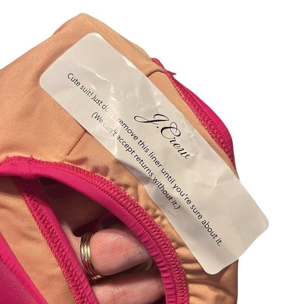 J. Crew Pink Women's One Piece Swimsuit - Picture 9 of 11